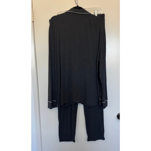 Eberjay Men's William Tencel Modal Long PJ Set in Charcoal Heather Size XL - Picture 5 of 8